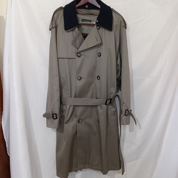 Lauren Ralph Lauren Other - Lauren Ralph Lauren Trench Coat 48R Tan Removable Liner Belted Mens XL Old Money